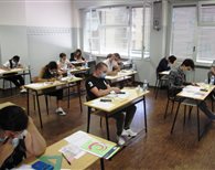 I candidati presenti nell’aula n. 3