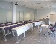 Una delle aule didattiche della Scuola di Sanità Veneta presso il Padiglione “Giovanni Rama”