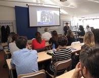 Aula con lezione in corso