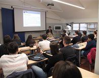 Aula con lezione in corso