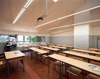 Aula didattica attrezzata per dimostrazioni pratiche